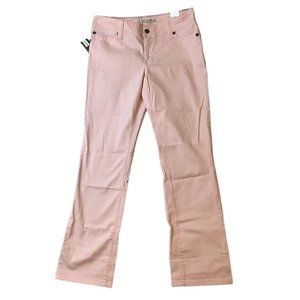 New Tommy Hilfiger Mid Rise Straight Leg Stretch Pink Denim Jeans Size 10